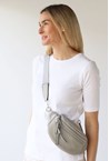 CROSS BELT BAG - soft grey